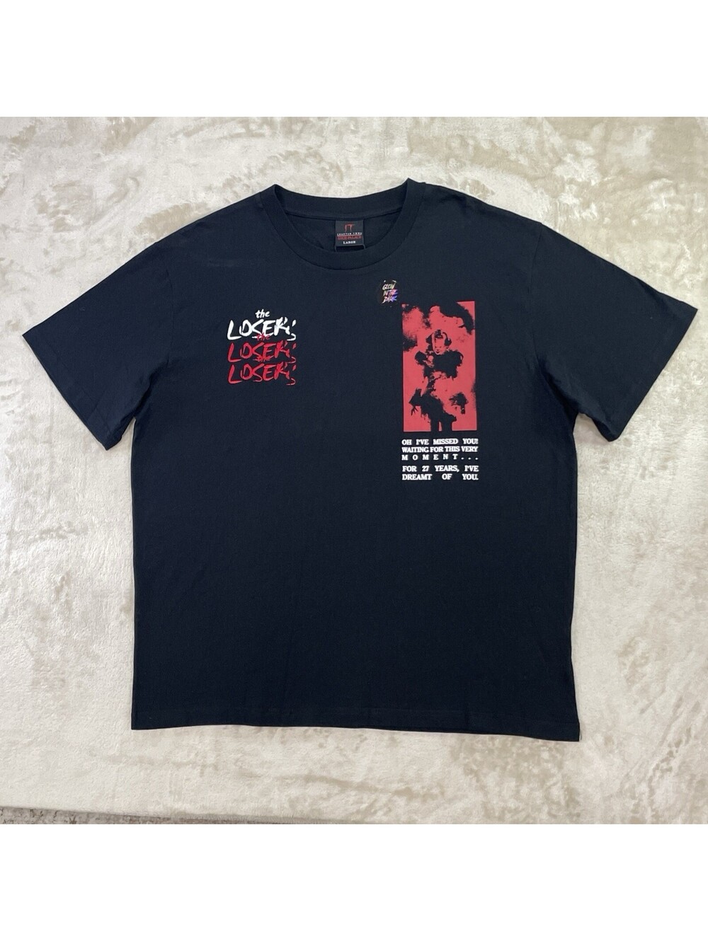 Shoe Palace x IT “The Losers” Black Short Sleeve Horror Tee Mens Size Large NWT!